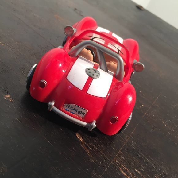 Red Sports Car Action Figure Toy - Picture 5 of 7